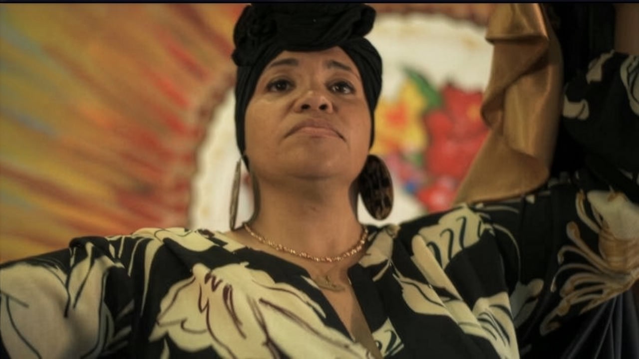Brendaliz Cepeda dancing bomba in Beyond the Storm