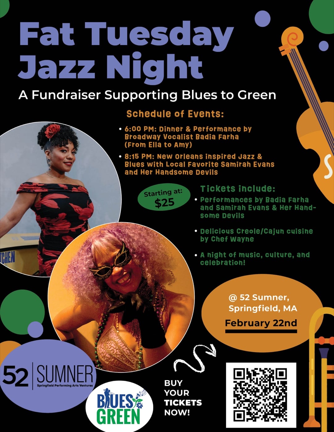 Fat Tuesday Jazz Night 2025 event flyer